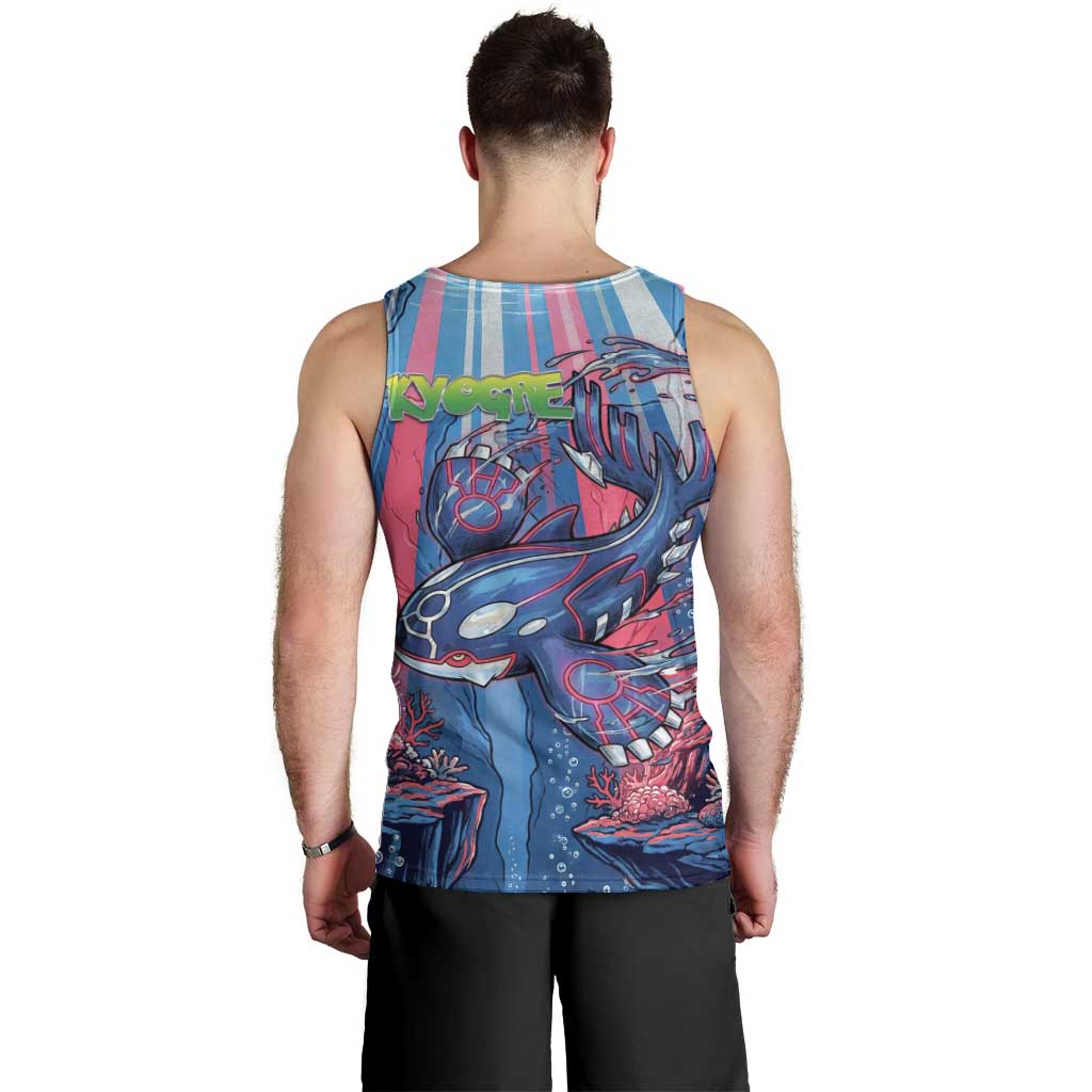 Kyogre Alpha Men Tank Top Neon Deep Sea Coral Art
