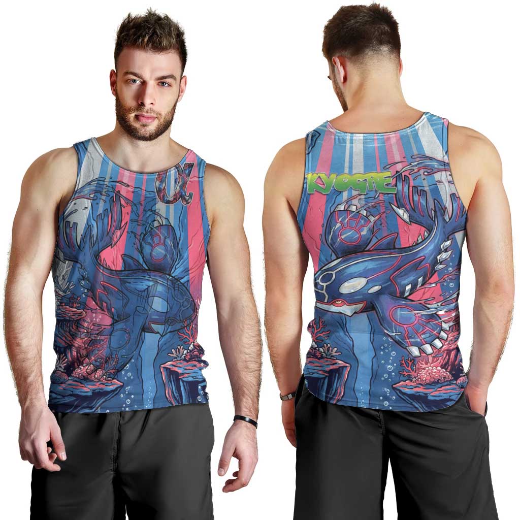 Kyogre Alpha Men Tank Top Neon Deep Sea Coral Art