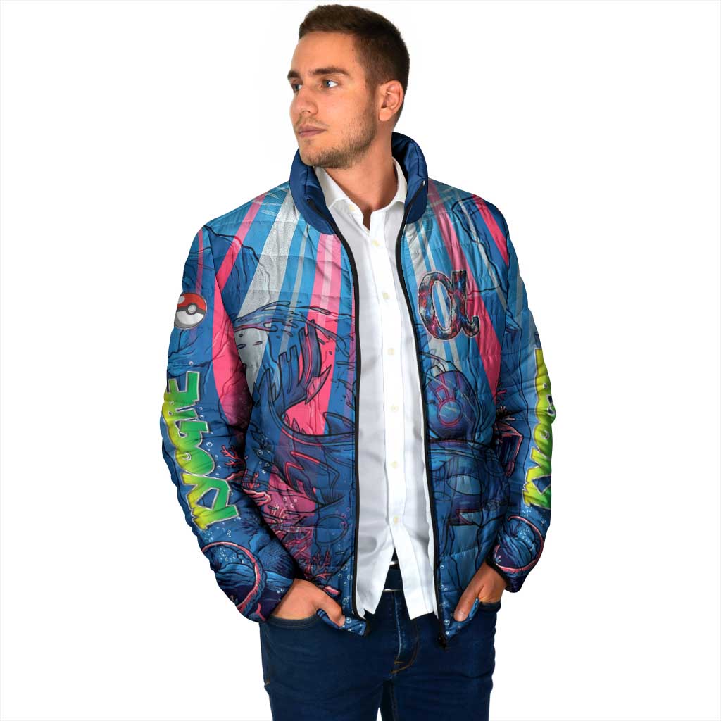Kyogre Alpha Padded Jacket Neon Deep Sea Coral Art