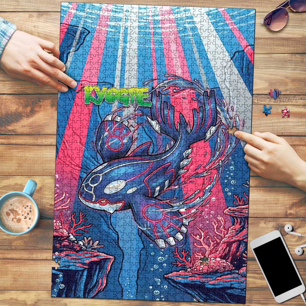 Kyogre Alpha Puzzle Neon Deep Sea Coral Art