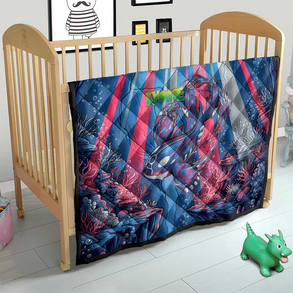 Kyogre Alpha Quilt Neon Deep Sea Coral Art