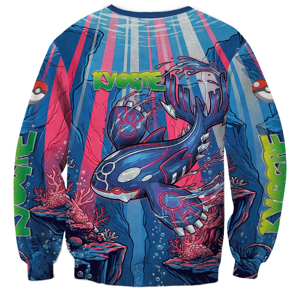 Kyogre Alpha Sweatshirt Neon Deep Sea Coral Art