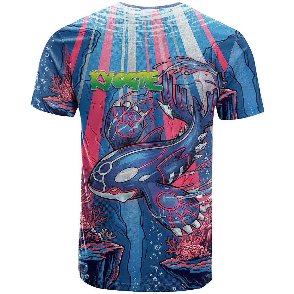 Kyogre Alpha T Shirt Neon Deep Sea Coral Art