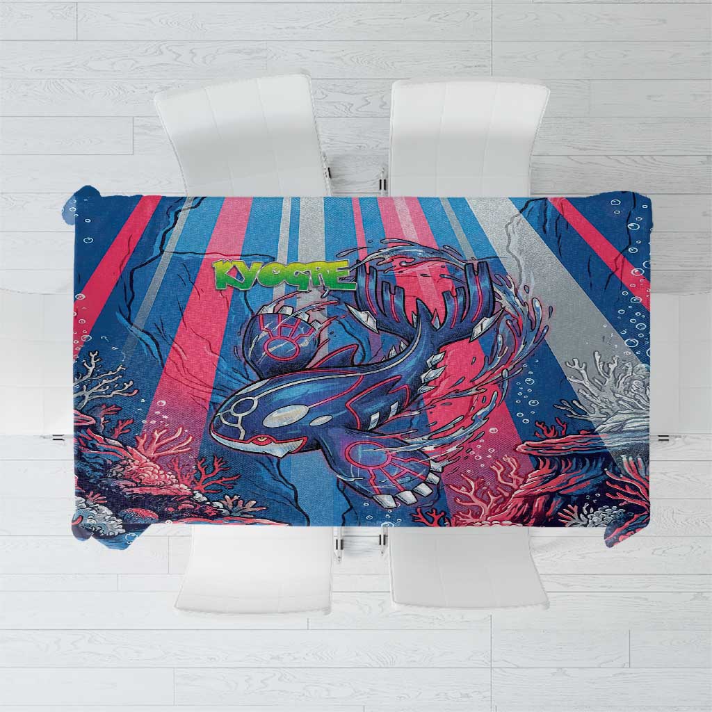 Kyogre Alpha Tablecloth Neon Deep Sea Coral Art