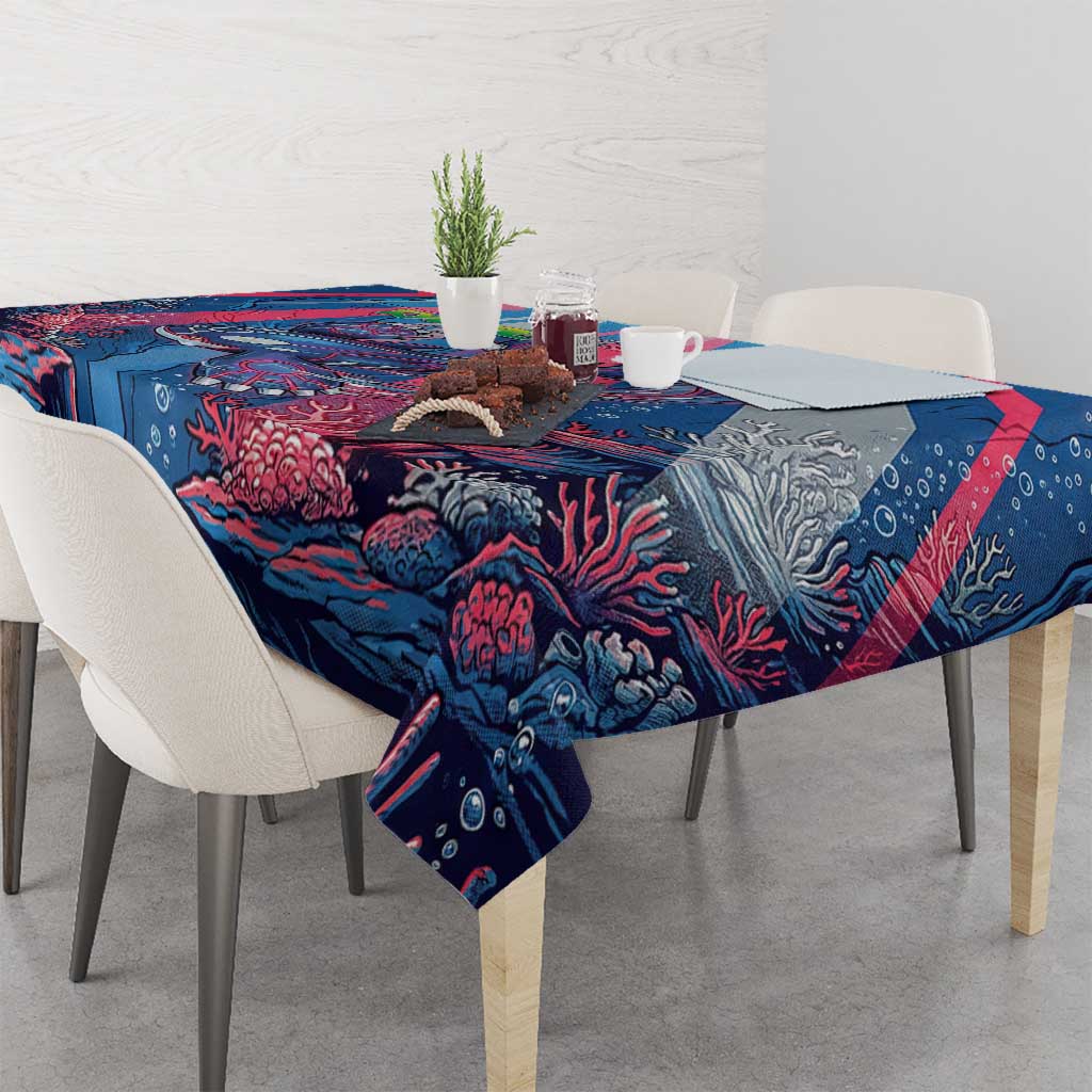 Kyogre Alpha Tablecloth Neon Deep Sea Coral Art