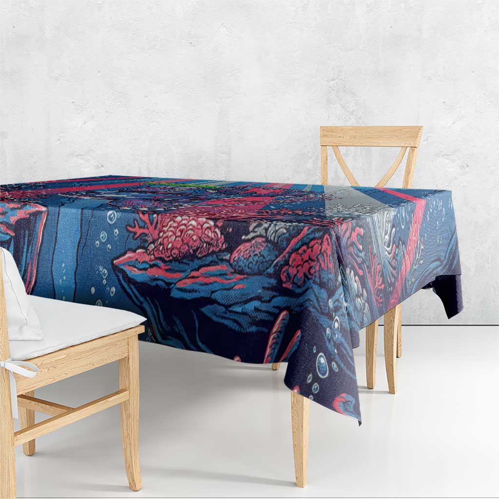 Kyogre Alpha Tablecloth Neon Deep Sea Coral Art