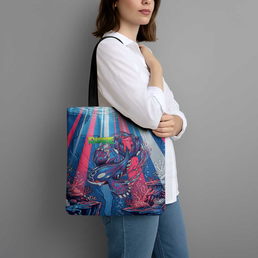 Kyogre Alpha Tote Bag Neon Deep Sea Coral Art