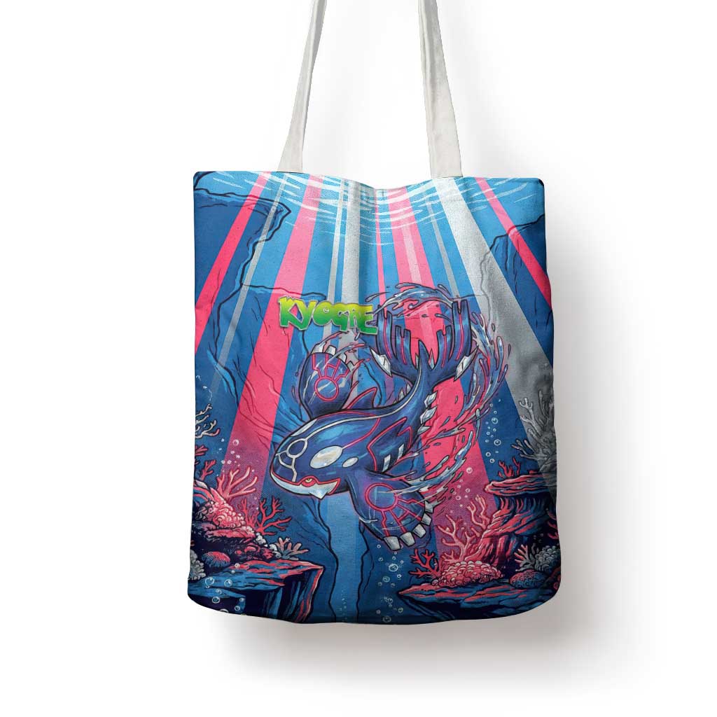 Kyogre Alpha Tote Bag Neon Deep Sea Coral Art