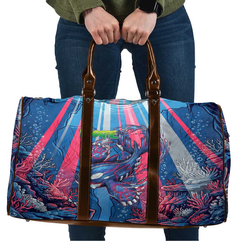 Kyogre Alpha Travel Bag Neon Deep Sea Coral Art