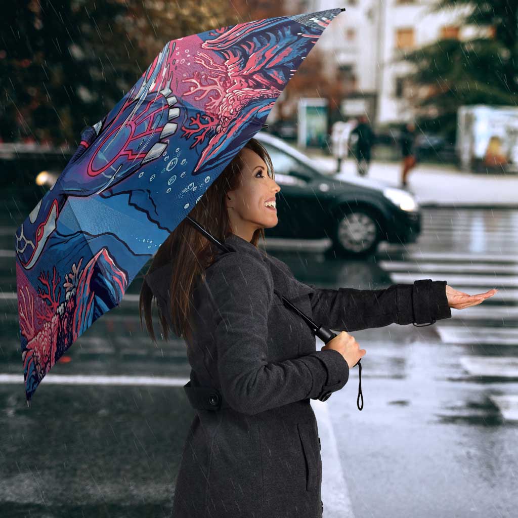 Kyogre Alpha Umbrella Neon Deep Sea Coral Art