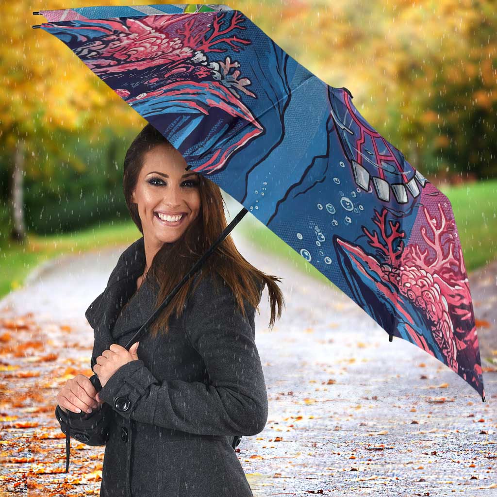 Kyogre Alpha Umbrella Neon Deep Sea Coral Art