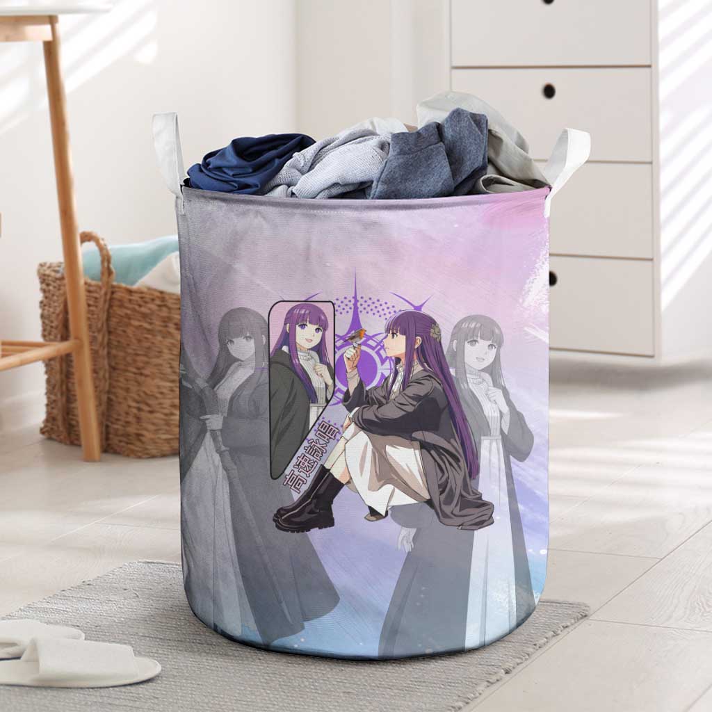 Fern Frieren Beyond Journey’s End Laundry Basket Anime Pastel Aesthetic
