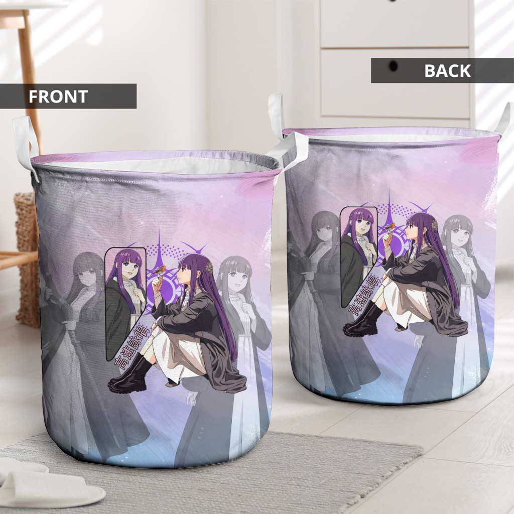 Fern Frieren Beyond Journey’s End Laundry Basket Anime Pastel Aesthetic