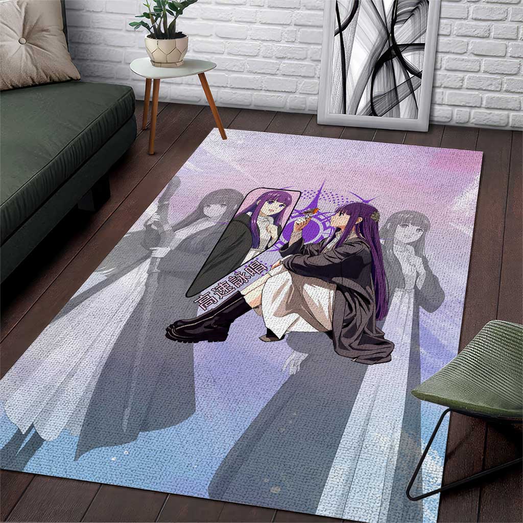 Fern Frieren Beyond Journey’s End Area Rug Anime Pastel Aesthetic