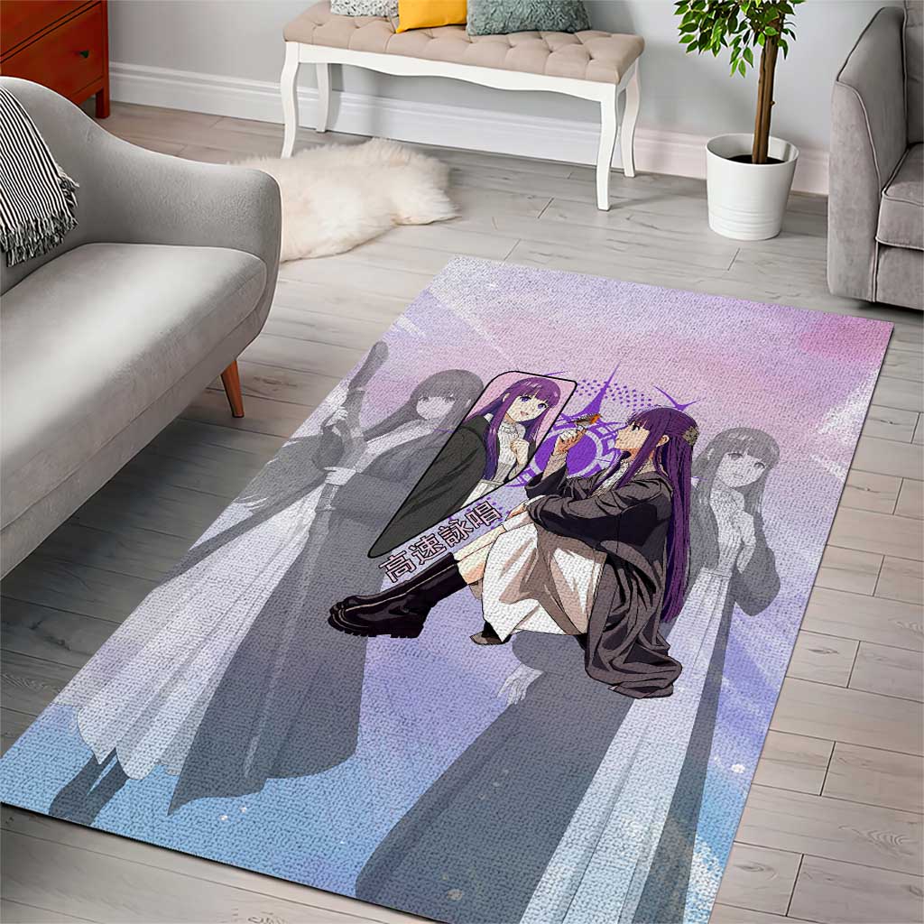 Fern Frieren Beyond Journey’s End Area Rug Anime Pastel Aesthetic