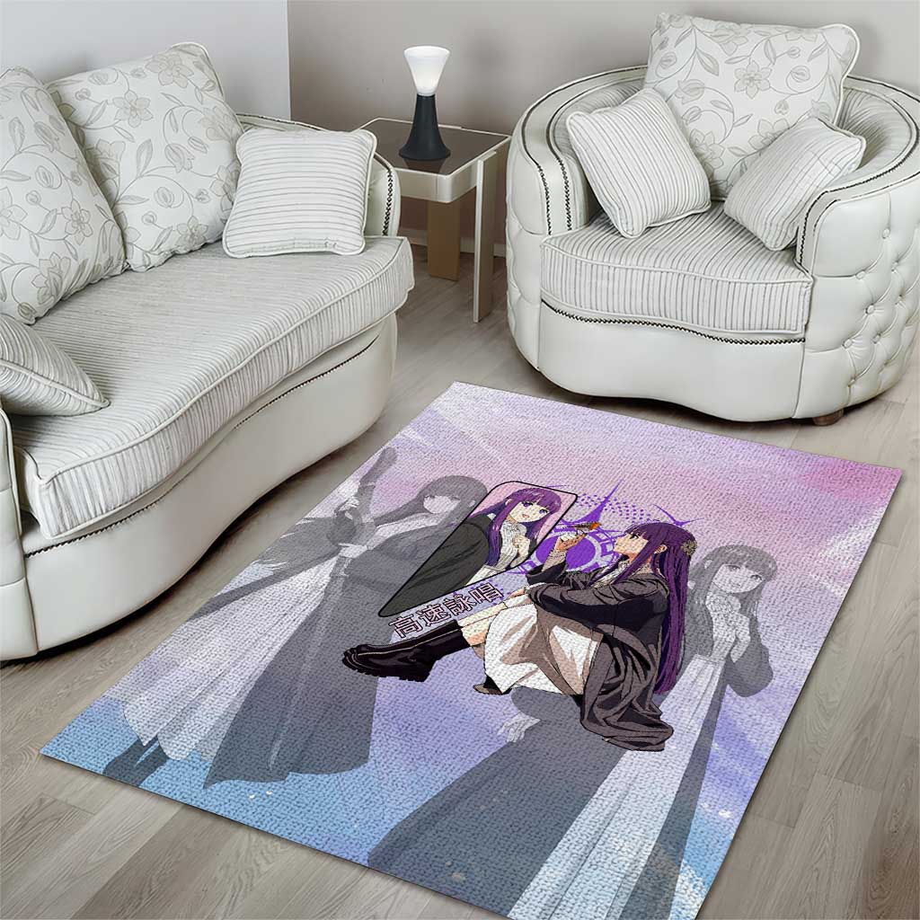 Fern Frieren Beyond Journey’s End Area Rug Anime Pastel Aesthetic