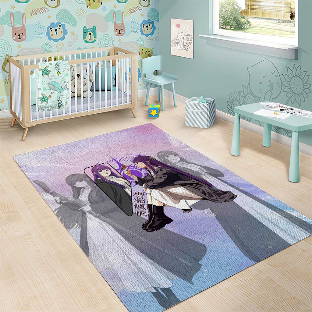 Fern Frieren Beyond Journey’s End Area Rug Anime Pastel Aesthetic