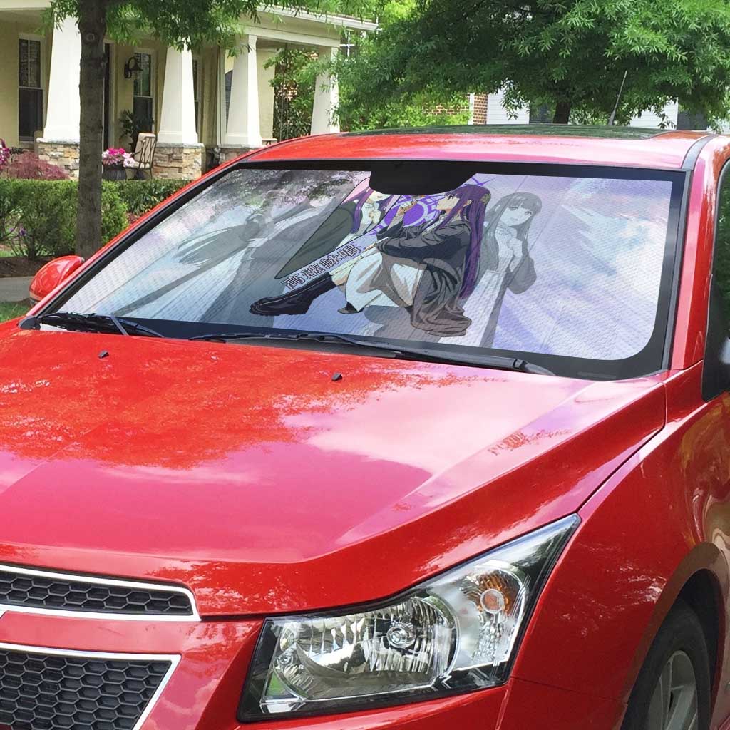 Fern Frieren Beyond Journey’s End Auto Sun Shade Anime Pastel Aesthetic