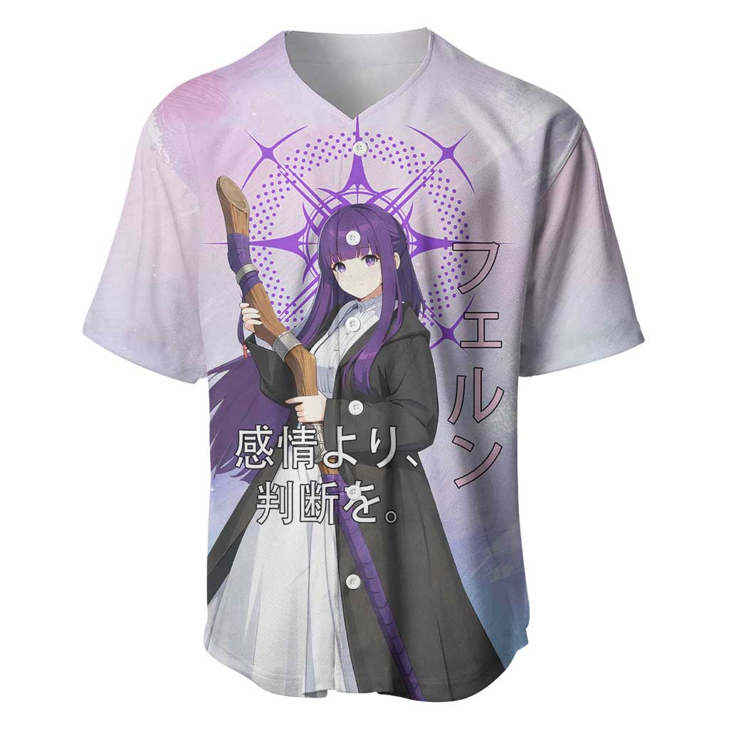 Fern Frieren Beyond Journey’s End Baseball Jersey Anime Pastel Aesthetic