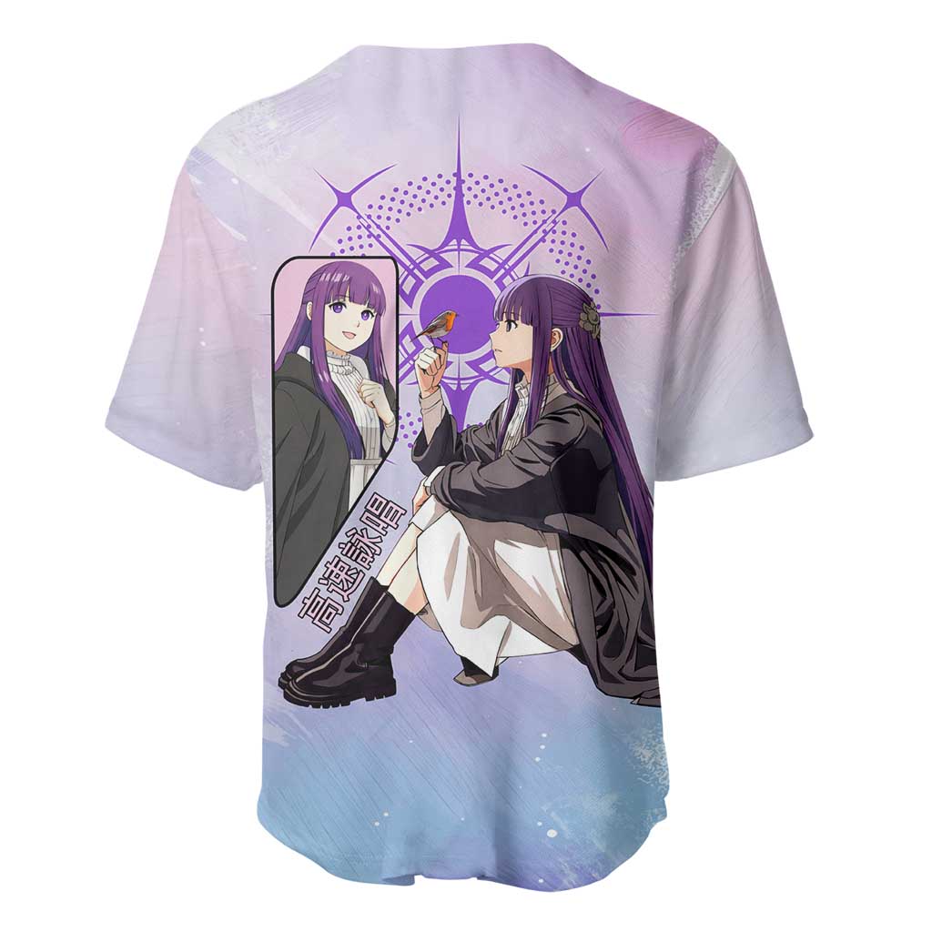 Fern Frieren Beyond Journey’s End Baseball Jersey Anime Pastel Aesthetic