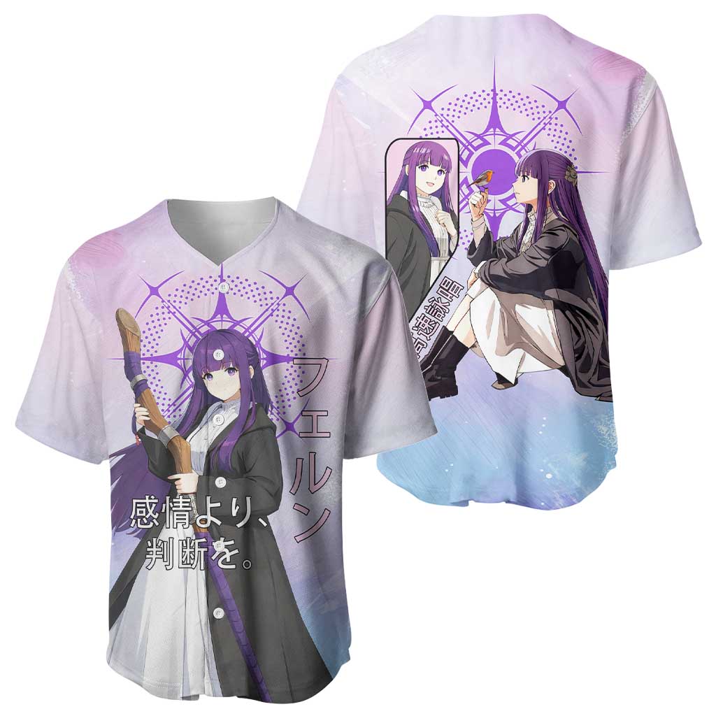Fern Frieren Beyond Journey’s End Baseball Jersey Anime Pastel Aesthetic