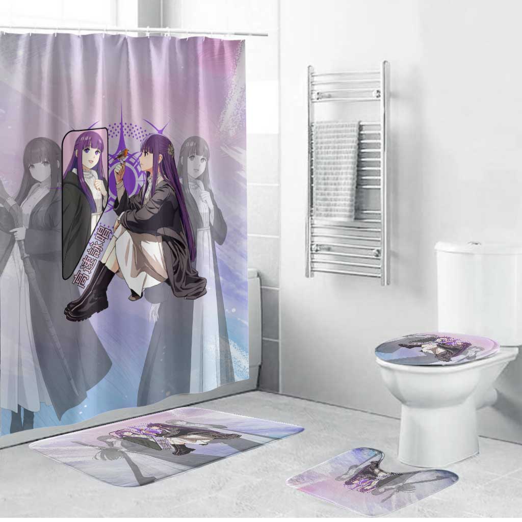 Fern Frieren Beyond Journey’s End Bathroom Set Anime Pastel Aesthetic