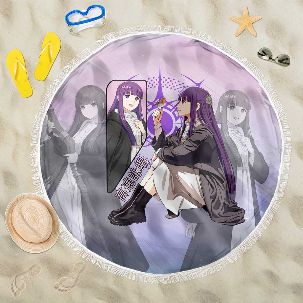 Fern Frieren Beyond Journey’s End Beach Blanket Anime Pastel Aesthetic