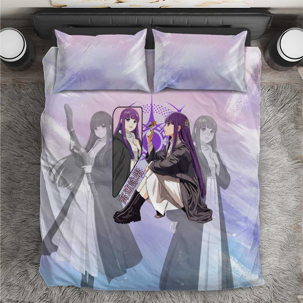 Fern Frieren Beyond Journey’s End Bedding Set Anime Pastel Aesthetic