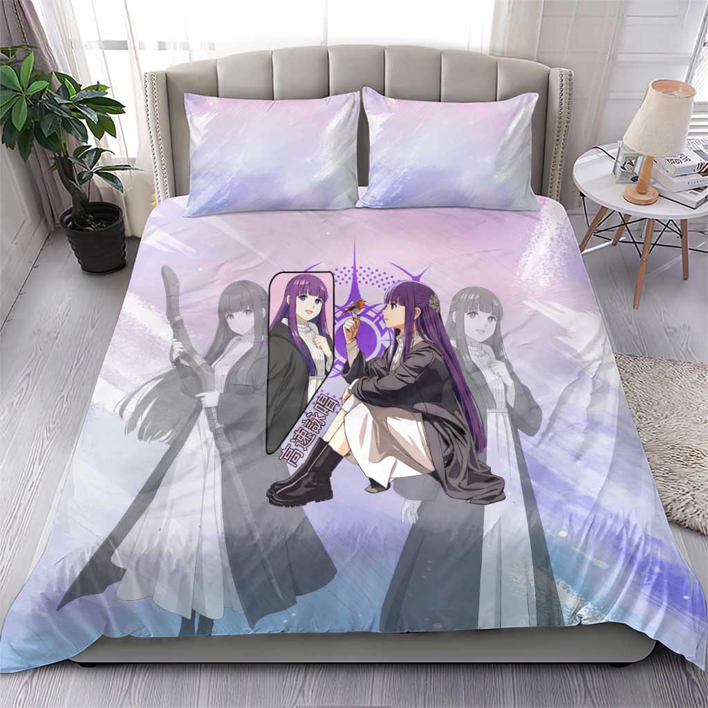 Fern Frieren Beyond Journey’s End Bedding Set Anime Pastel Aesthetic