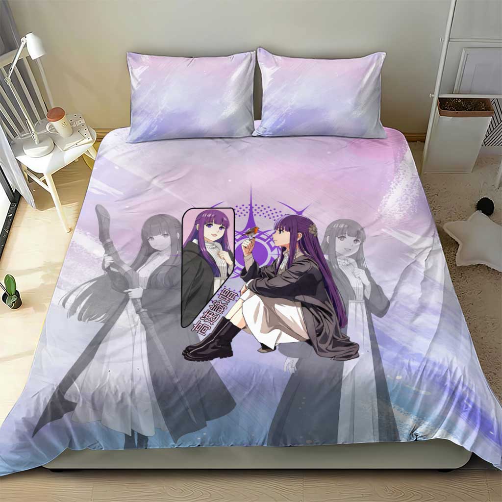 Fern Frieren Beyond Journey’s End Bedding Set Anime Pastel Aesthetic