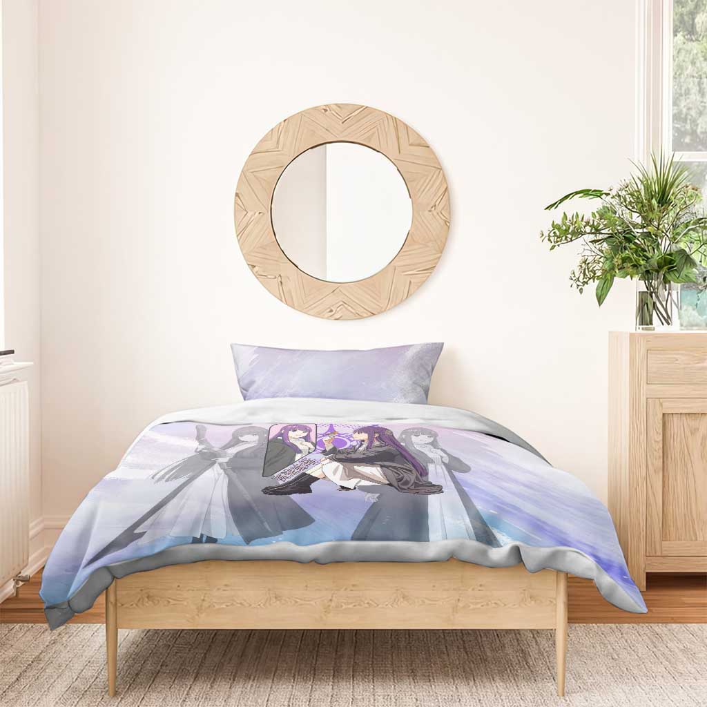 Fern Frieren Beyond Journey’s End Bedding Set Anime Pastel Aesthetic