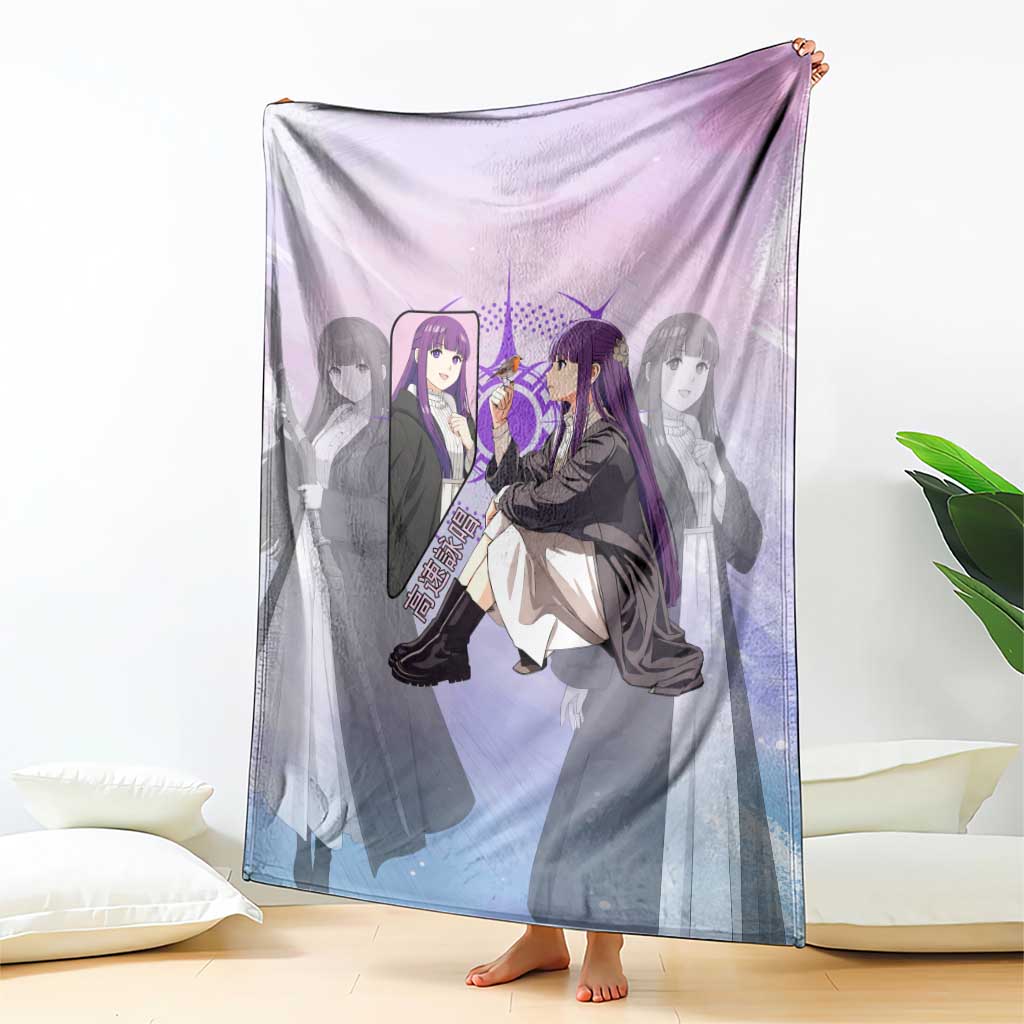 Fern Frieren Beyond Journey’s End Blanket Anime Pastel Aesthetic