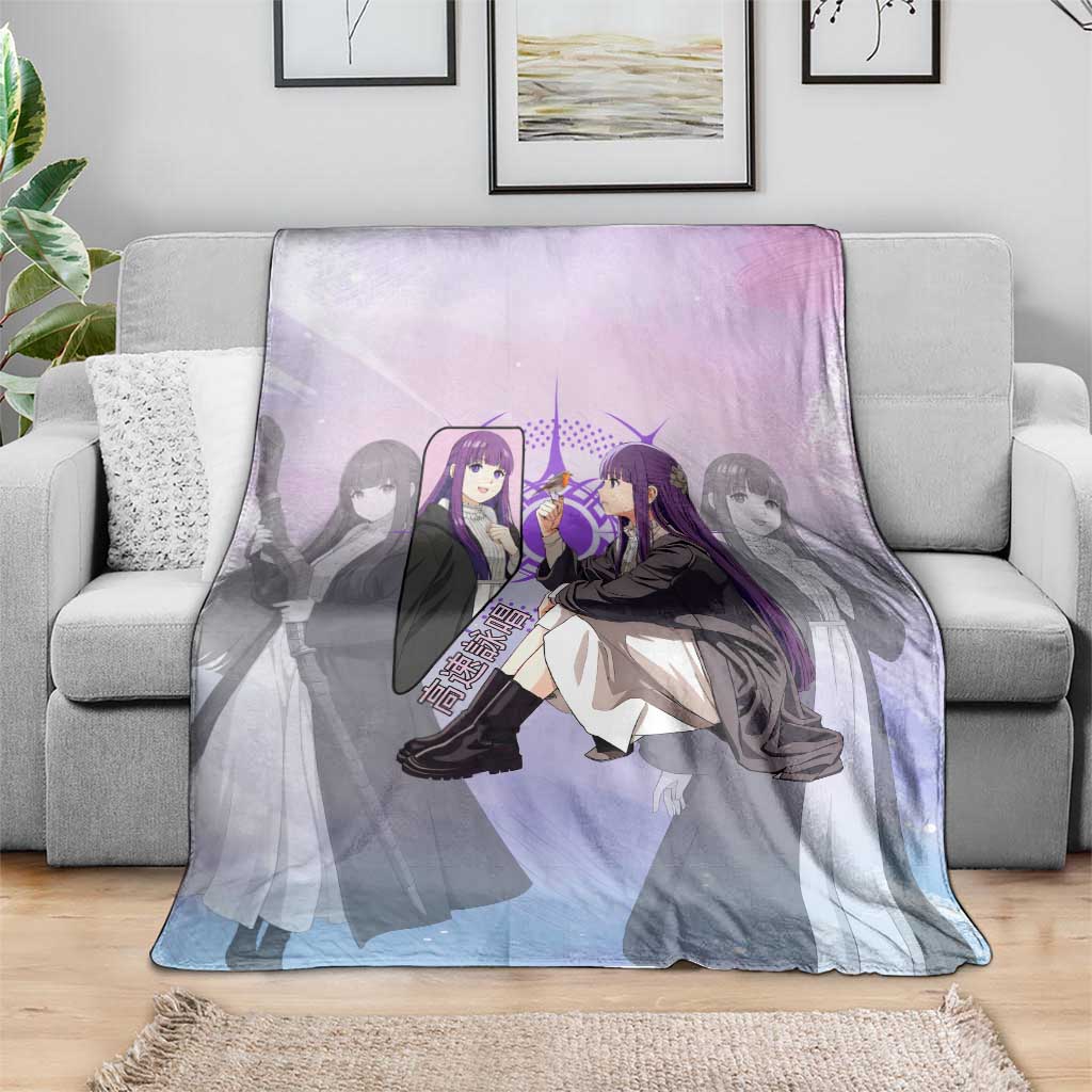 Fern Frieren Beyond Journey’s End Blanket Anime Pastel Aesthetic