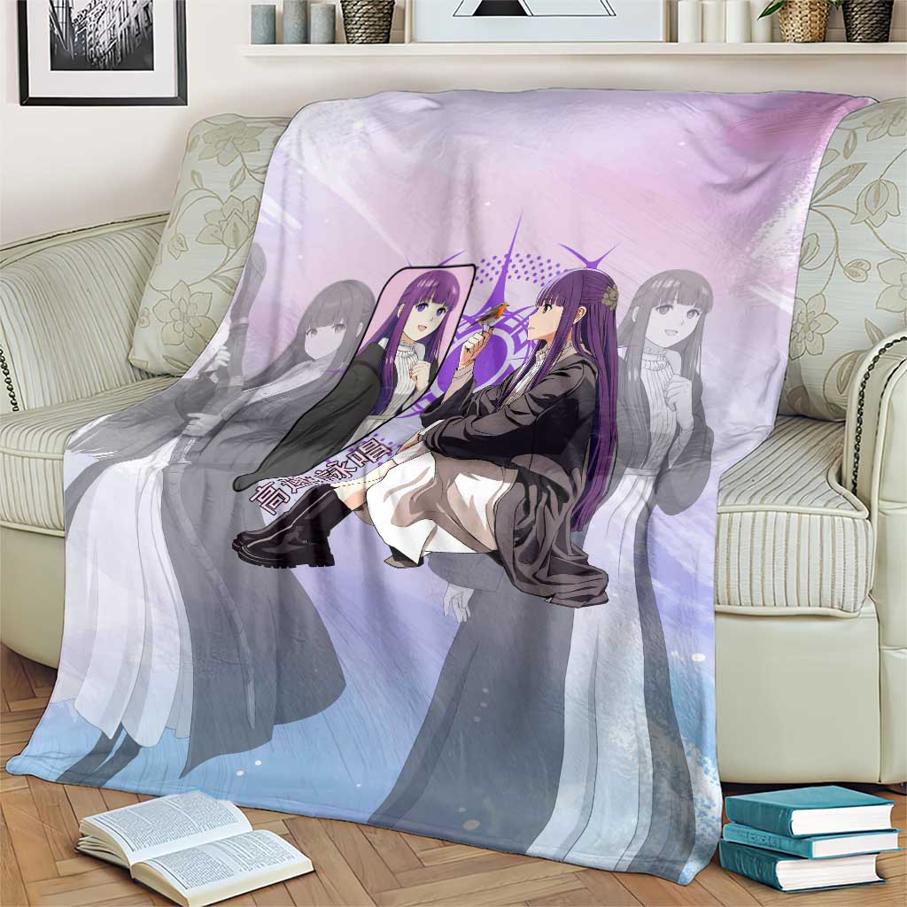Fern Frieren Beyond Journey’s End Blanket Anime Pastel Aesthetic