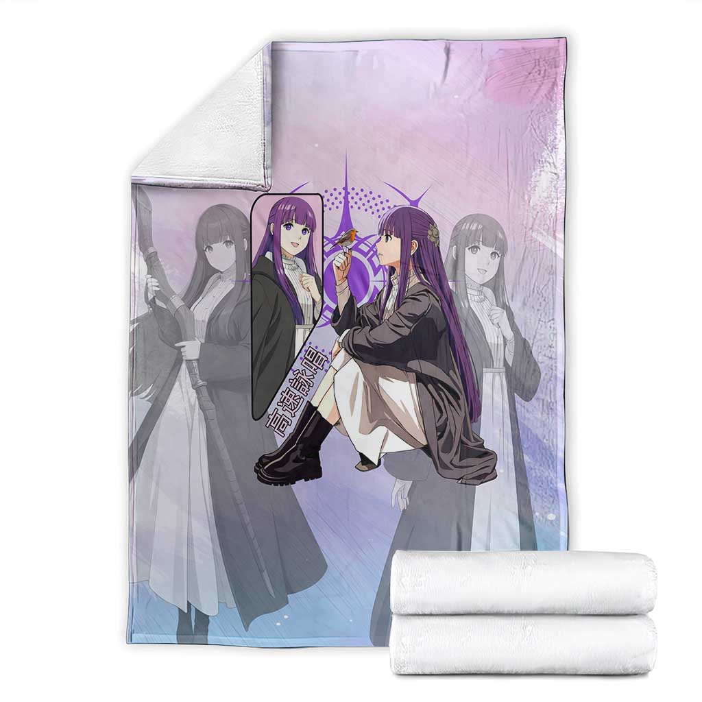 Fern Frieren Beyond Journey’s End Blanket Anime Pastel Aesthetic