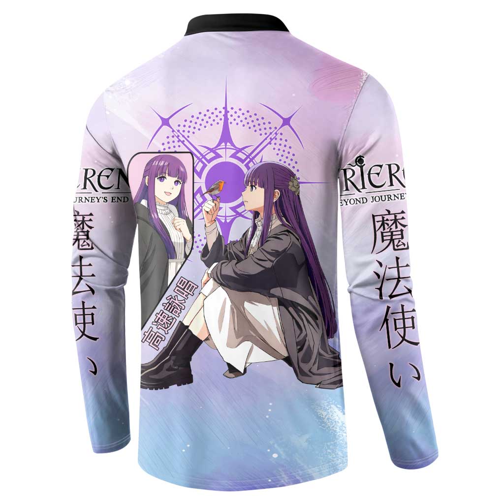 Fern Frieren Beyond Journey’s End Button Sweatshirt Anime Pastel Aesthetic