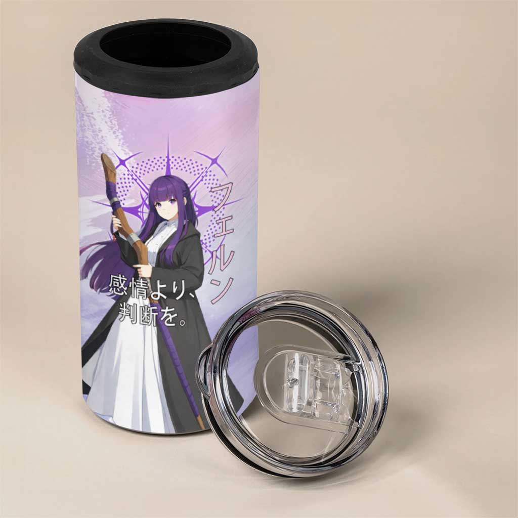 Fern Frieren Beyond Journey’s End 4 in 1 Can Cooler Tumbler Anime Pastel Aesthetic