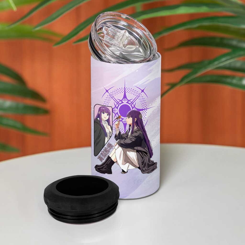 Fern Frieren Beyond Journey’s End 4 in 1 Can Cooler Tumbler Anime Pastel Aesthetic