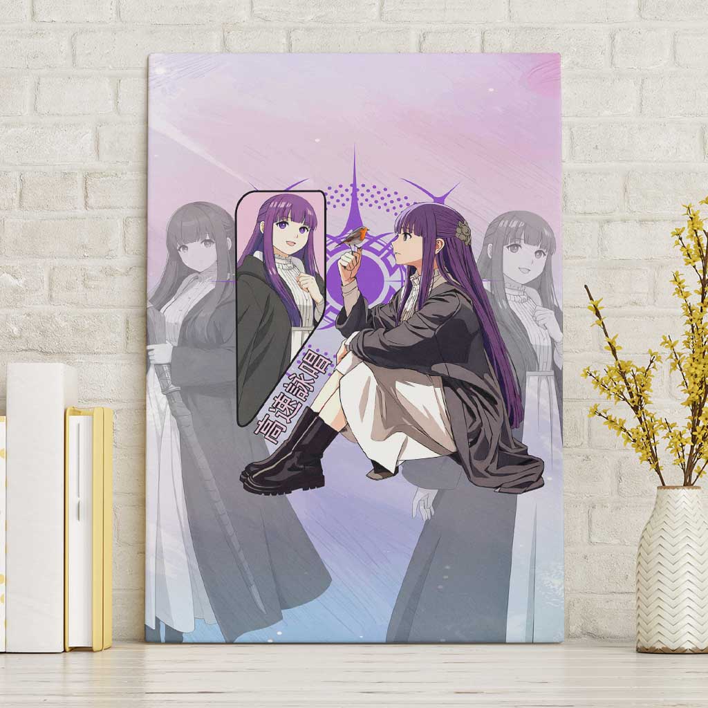 Fern Frieren Beyond Journey’s End Canvas Wall Art Anime Pastel Aesthetic
