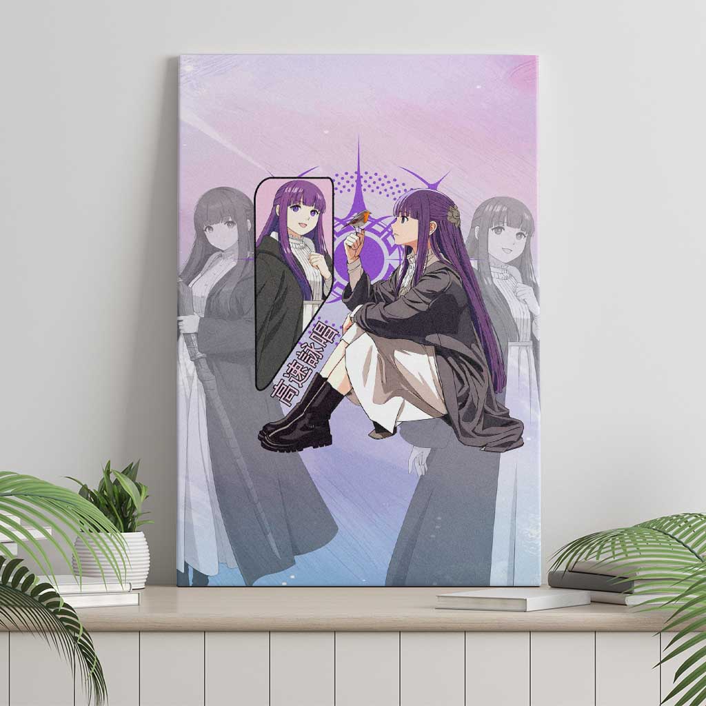Fern Frieren Beyond Journey’s End Canvas Wall Art Anime Pastel Aesthetic