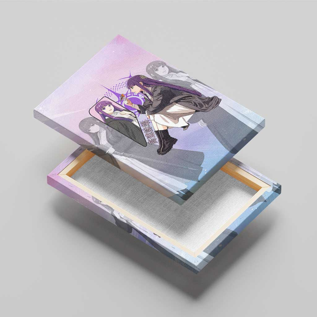 Fern Frieren Beyond Journey’s End Canvas Wall Art Anime Pastel Aesthetic