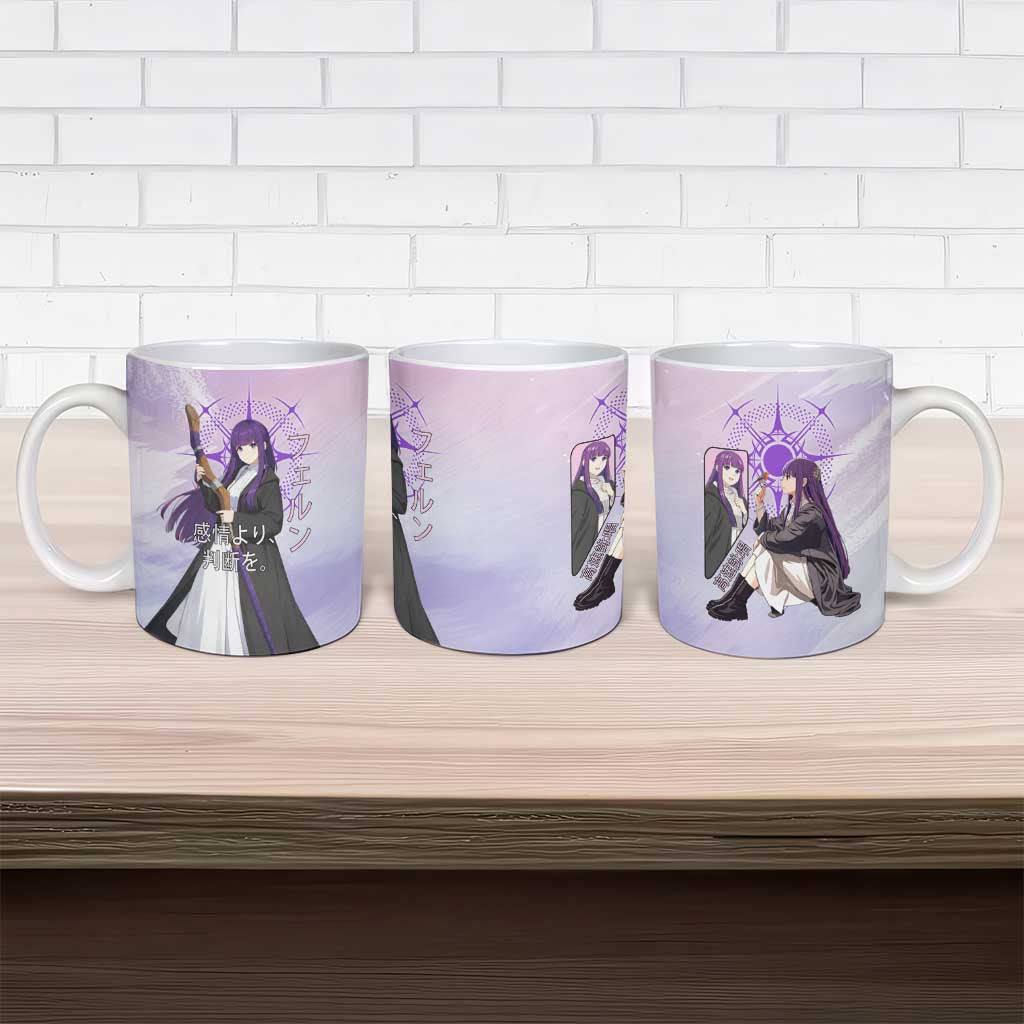 Fern Frieren Beyond Journey’s End Ceramic Mug Anime Pastel Aesthetic