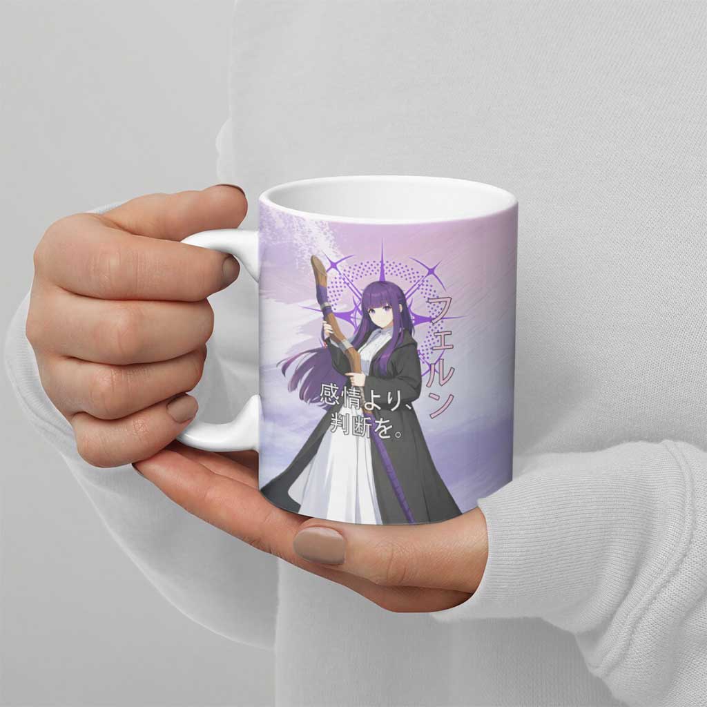 Fern Frieren Beyond Journey’s End Ceramic Mug Anime Pastel Aesthetic