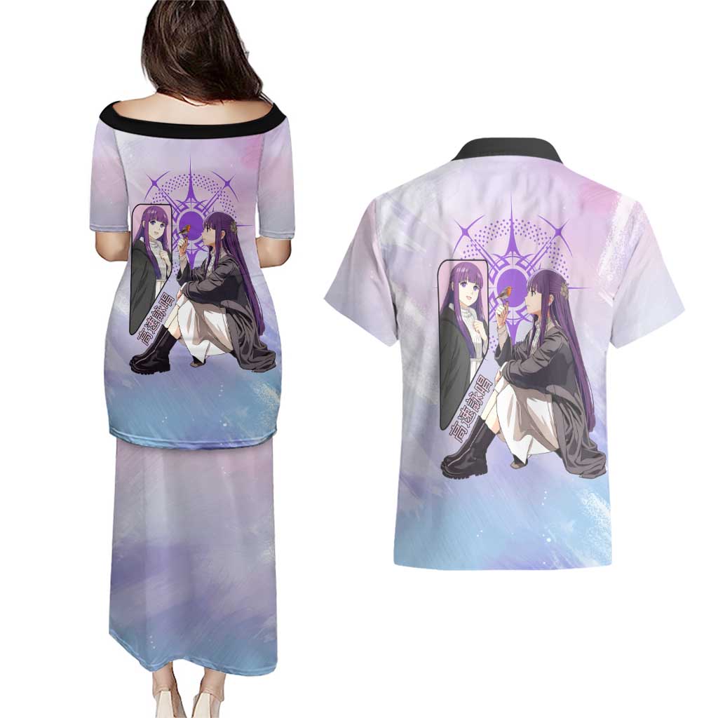 Fern Frieren Beyond Journey’s End Couples Matching Puletasi and Hawaiian Shirt Anime Pastel Aesthetic