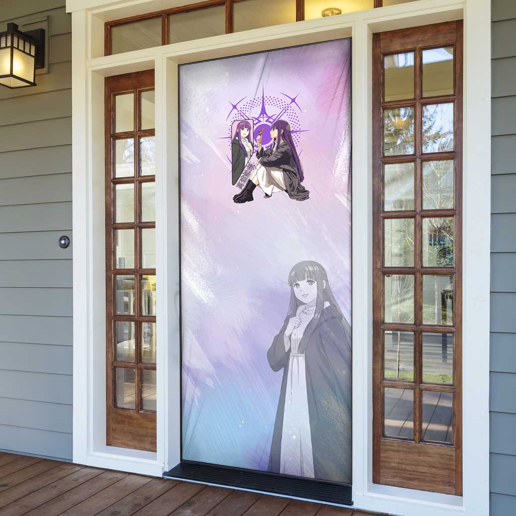 Fern Frieren Beyond Journey’s End Door Cover Anime Pastel Aesthetic