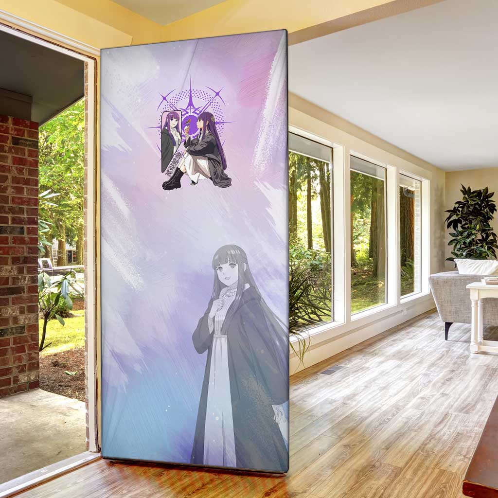 Fern Frieren Beyond Journey’s End Door Cover Anime Pastel Aesthetic