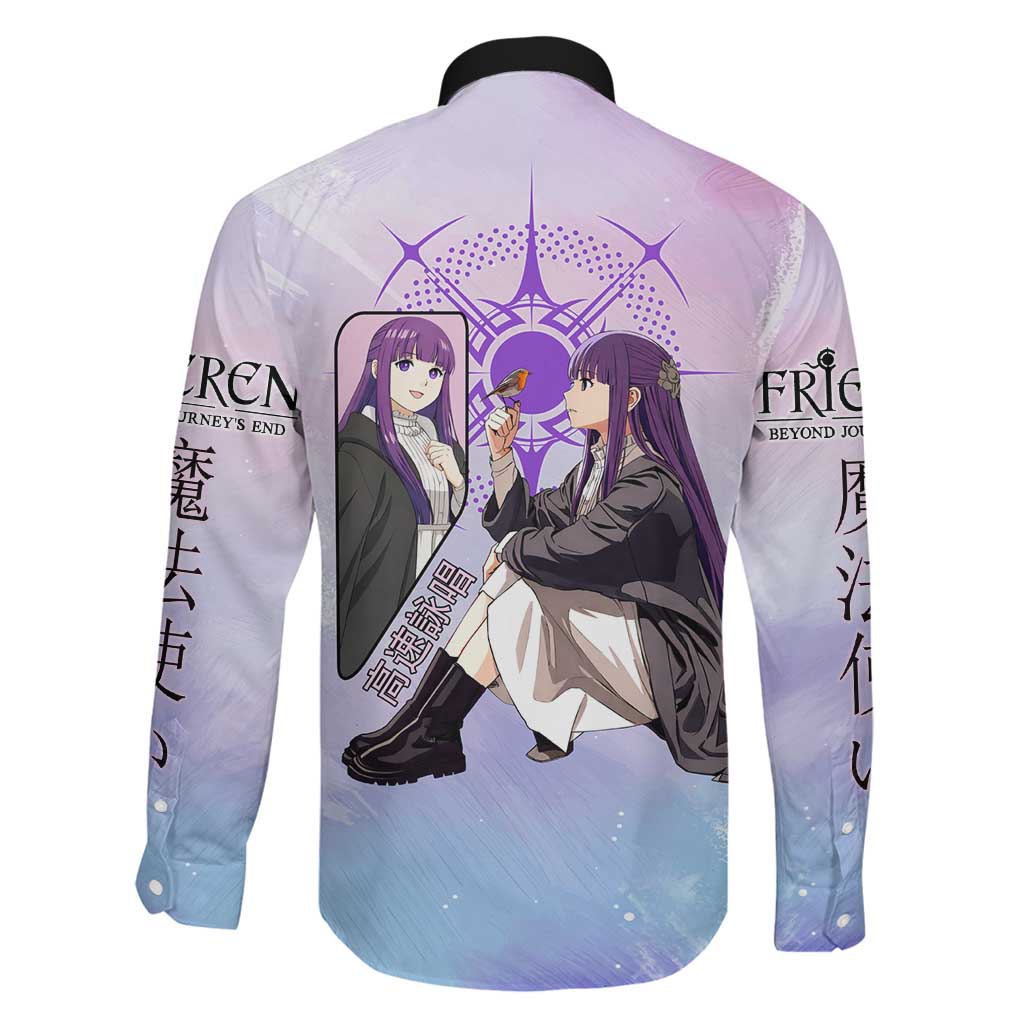 Fern Frieren Beyond Journey’s End Family Matching Long Sleeve Bodycon Dress and Hawaiian Shirt Anime Pastel Aesthetic