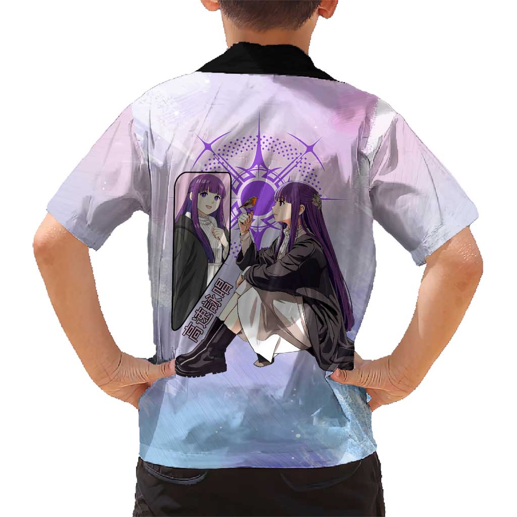 Fern Frieren Beyond Journey’s End Family Matching Puletasi and Hawaiian Shirt Anime Pastel Aesthetic