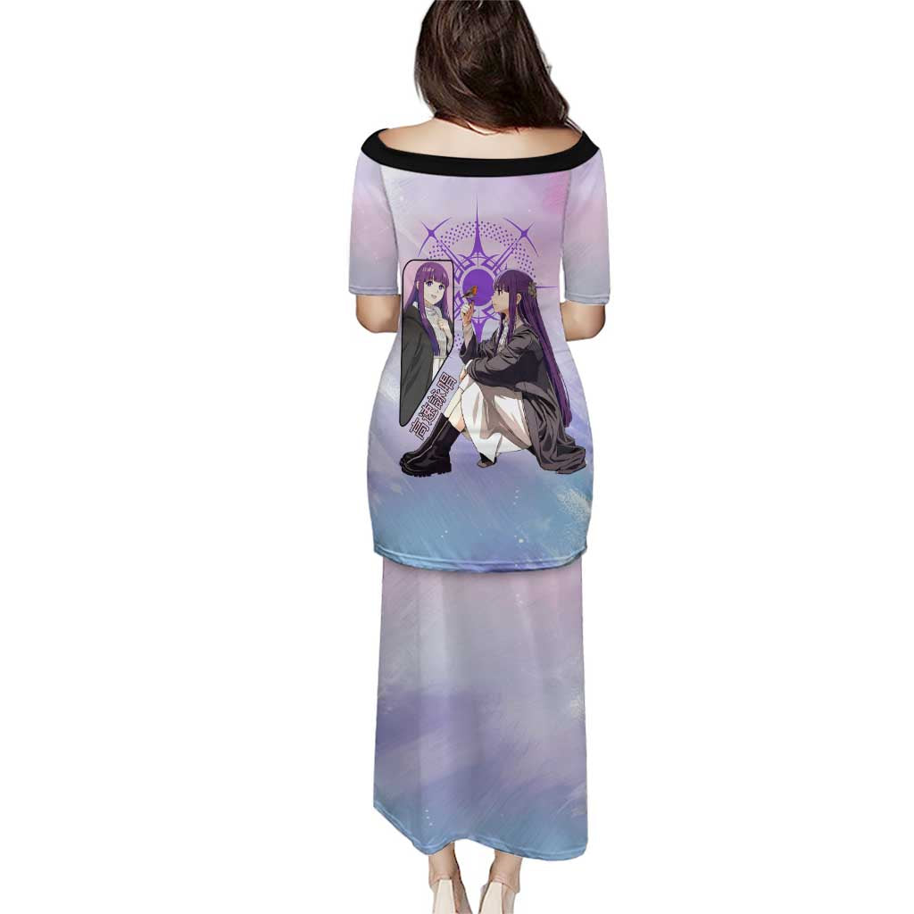 Fern Frieren Beyond Journey’s End Family Matching Puletasi and Hawaiian Shirt Anime Pastel Aesthetic