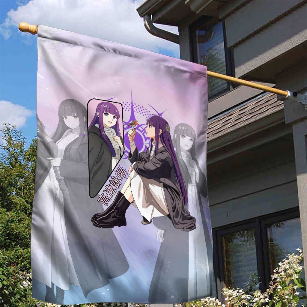 Fern Frieren Beyond Journey’s End Garden Flag Anime Pastel Aesthetic